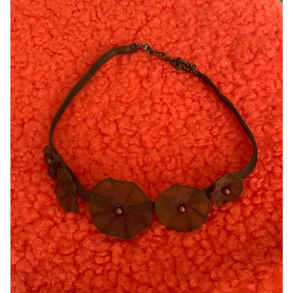 Sarah Cavender Mesh Metalworks Flower Necklace - Picture 6 of 10